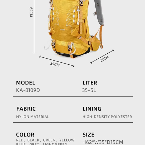 AIONE Jason 40L (35L+5L) Outdoor Hiking &amp; Trekking Backpack
