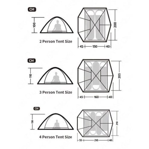 Naturehike P-Series P2 2-Person Waterproof Outdoor Camping Tent