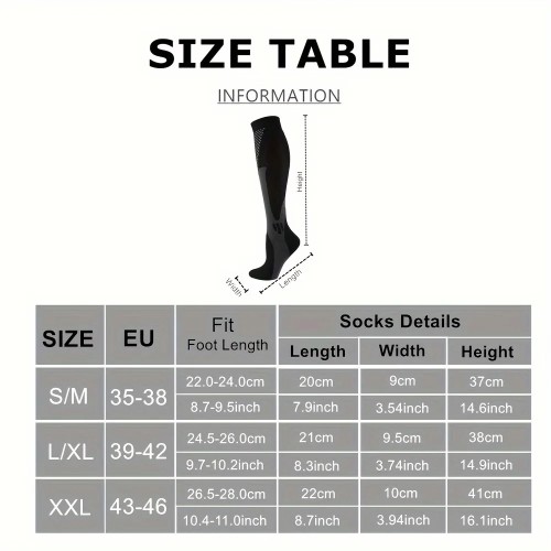 High-Calf Performance Compression Socks
